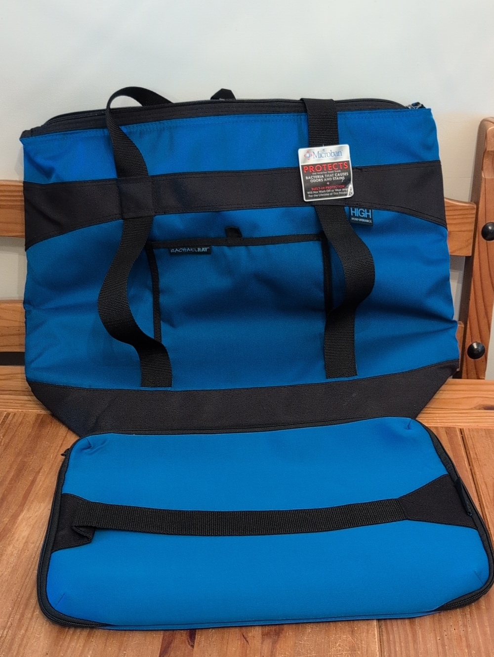Rachael Ray Blue/ Black Insulated High Performance Tote W/ Casserole Carrier